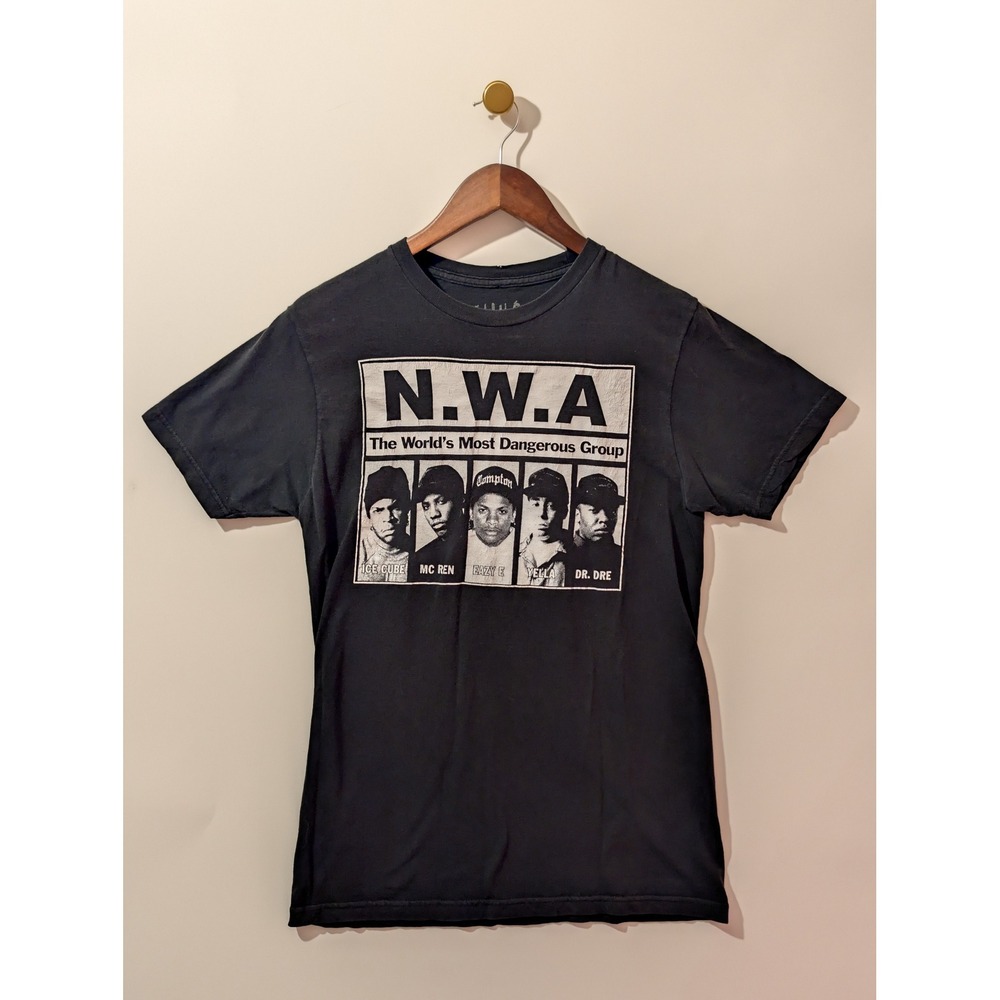 N.W.A Graphic T-Shirt Mens Medium Black Excellent World's Most Dangerous Group